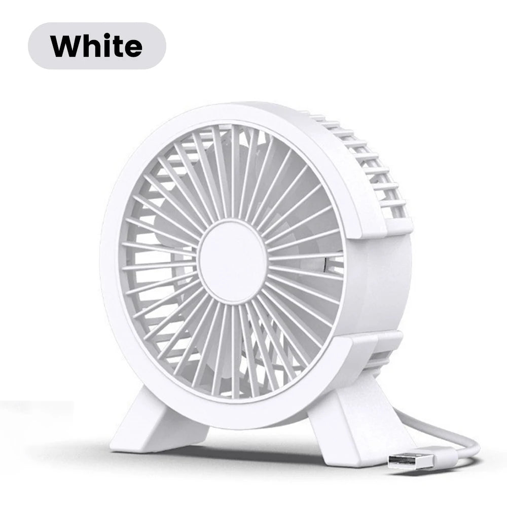 Mini ventilador de mesa USB recargable, ventilador portátil pequeño con alimentación USB para estudiantes, dormitorios, ordenador, hogar y oficina.